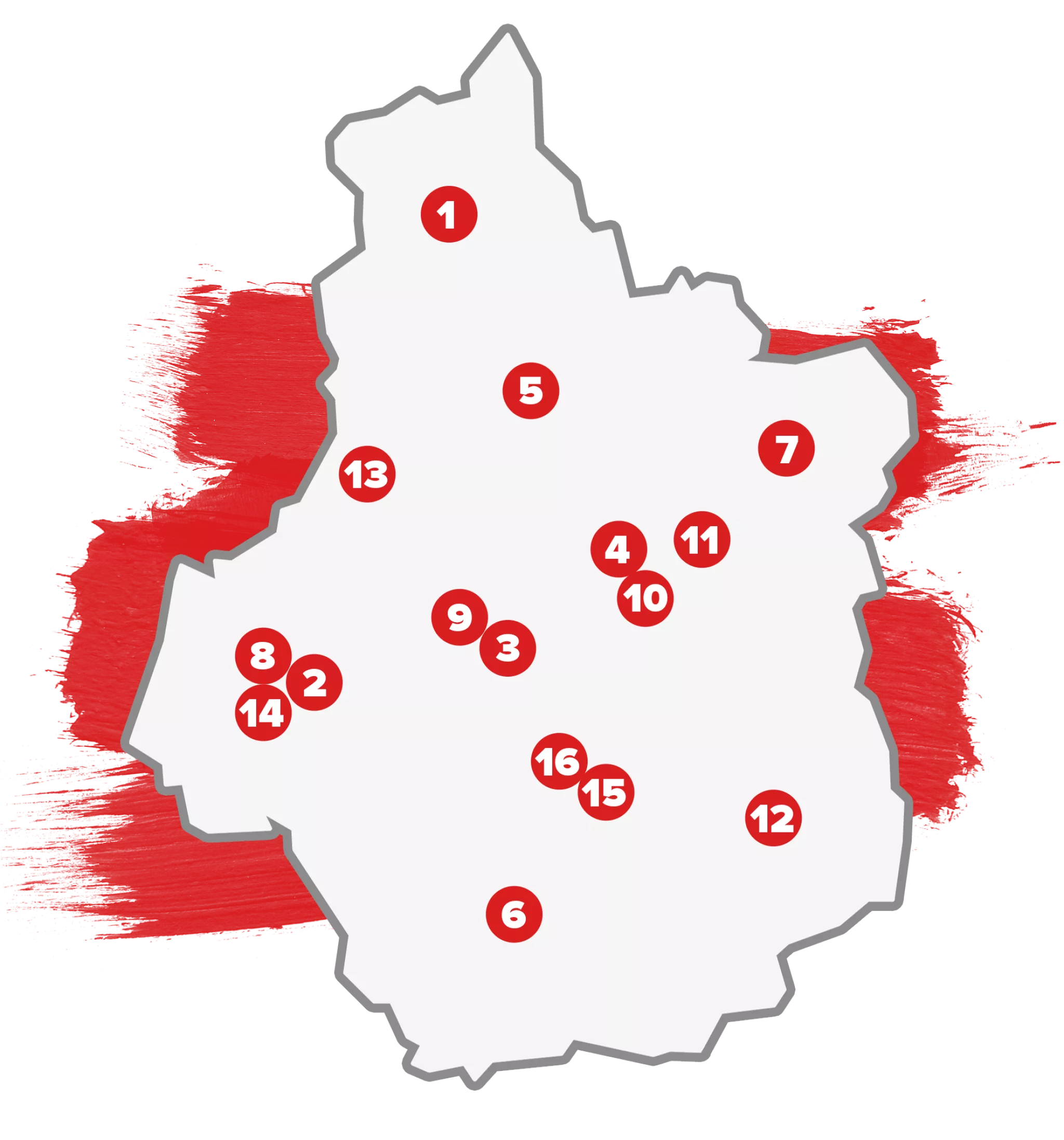 Carte des associations fédérées de FNE CVL Carte des associations fédérées de FNE CVL