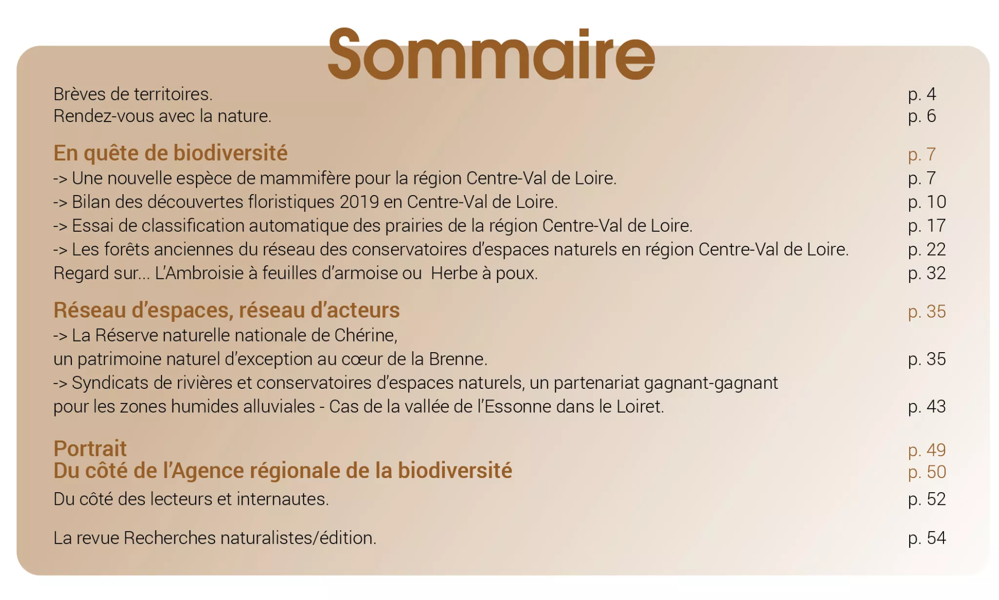 Sommaire RN 10